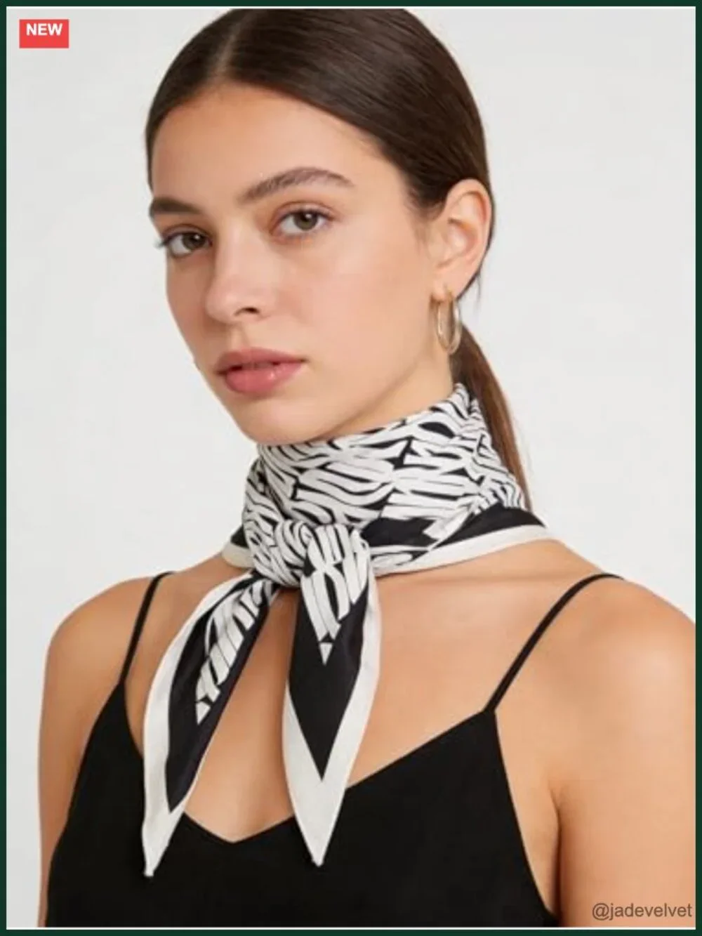 Lightweight Silk-Feel Triangle Scarf Head Neck Hair Bandana Evening Wrap